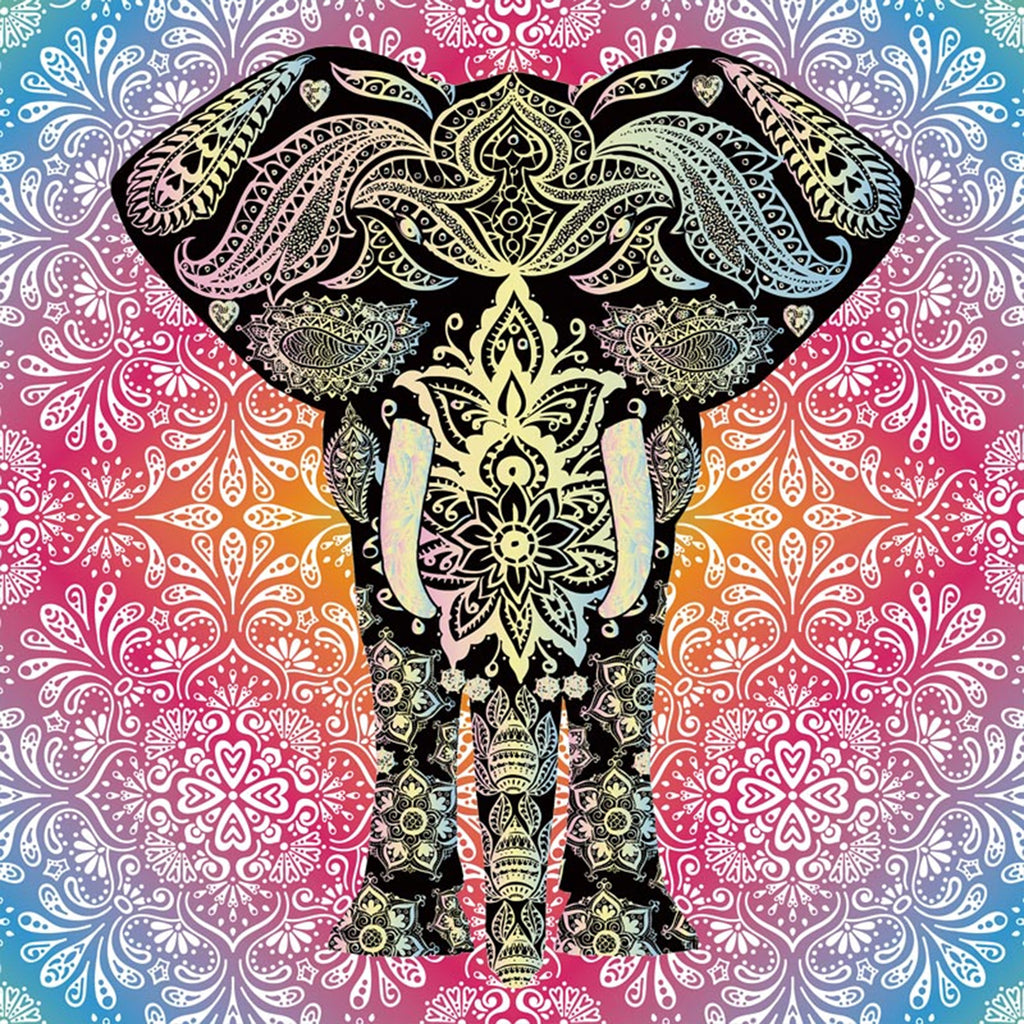 Elephant Wall Tapestry Indie Wall Hanging Bohemian Tapestries Art Home Decor for Bedroom Living Room Women Men Teenage Girl, Pink Tapestry