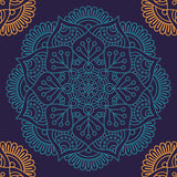 Mandala Tapestry Bohemian Tapestry for Bedroom Boho Indie Hippie Tapestries Aesthetic Vintage Wall Tapestry for Women Men Teenage Girl, Dark Blue Tapestry