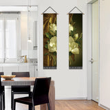 2 Pack Abstract Flower Modern Wall Art Tapestries Vertical,Aesthetic Tapestry Art Long Tapestries for Room (12.8 X 51.2 Inch)