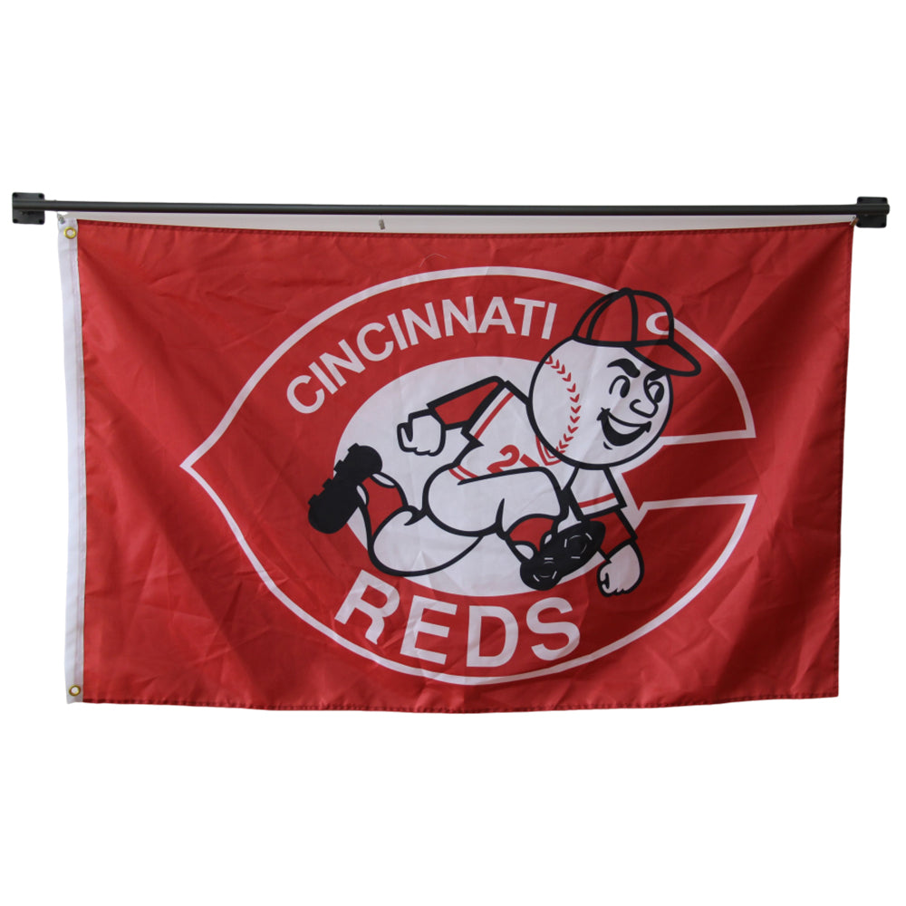 Cincinnati Reds flag Polyester Digital Printing 3x5ft Outdoor Banner with Brass Grommets