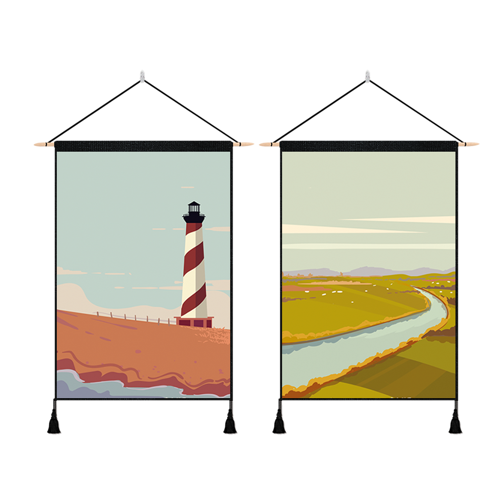 2 Pack NORTH CAROLINA And CONNECTICUT Modern Wall Art Tapestries Vertical,Aesthetic Tapestry Art Short Tapestries for Room (13.8 X 19.7 Inch)