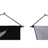2 Pack Moon Black And White Modern Wall Art Tapestries Vertical,Aesthetic Tapestry Art Long Tapestries for Room (12.8 X 51.2 Inch)