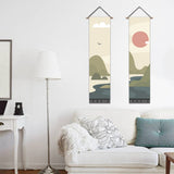 2 Pack Abstract Sun Modern Wall Art Tapestries Vertical,Aesthetic Tapestry Art Long Tapestries for Room (12.8 X 51.2 Inch)