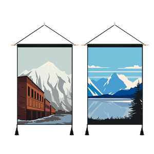 2 Pack COLORADO And ALASKA Modern Wall Art Tapestries Vertical,Aesthetic Tapestry Art Short Tapestries for Room (13.8 X 19.7 Inch)