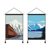 2 Pack COLORADO And ALASKA Modern Wall Art Tapestries Vertical,Aesthetic Tapestry Art Short Tapestries for Room (13.8 X 19.7 Inch)