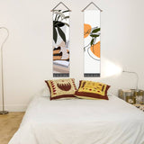 2 Pack Modern Wall Art Tapestries Vertical,Aesthetic Tapestry Art Long Tapestries for Room (12.8 X 51.2 Inch)