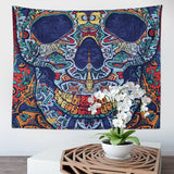 Halloween Tapestry Skull Tapestry for Bedroom Aesthetic Gothic Vintage Skeleton Wall Tapestry Hippie Tapestries Hanging Tapestry Art for Men Women Teenage Boys Girls