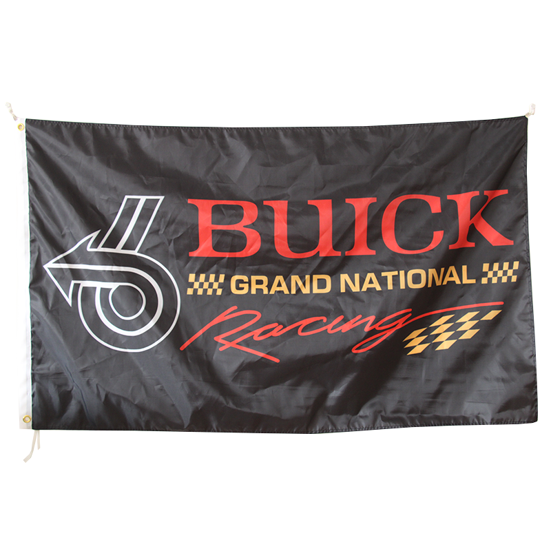 Buick Grand National Racing  100% Polyester Digital Printing 3x5ft Outdoor Banner with Brass Grommets
