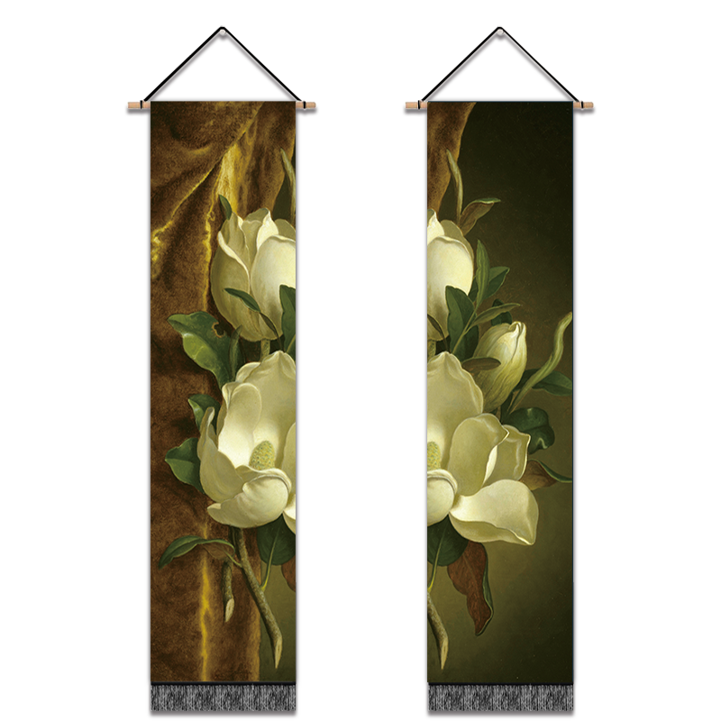 2 Pack Abstract Flower Modern Wall Art Tapestries Vertical,Aesthetic Tapestry Art Long Tapestries for Room (12.8 X 51.2 Inch)