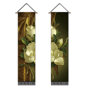 2 Pack Abstract Flower Modern Wall Art Tapestries Vertical,Aesthetic Tapestry Art Long Tapestries for Room (12.8 X 51.2 Inch)