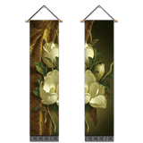 2 Pack Abstract Flower Modern Wall Art Tapestries Vertical,Aesthetic Tapestry Art Long Tapestries for Room (12.8 X 51.2 Inch)