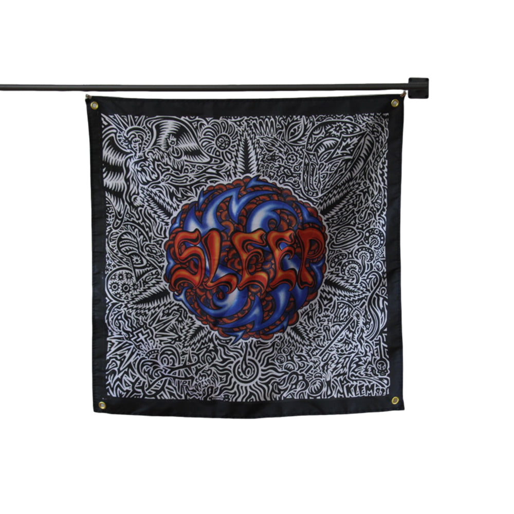 SLEEP flag 100% 4×4ft Polyester Digital Printing  Outdoor Banner