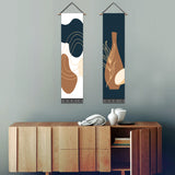 2 Pack Abstract Vase Modern Wall Art Tapestries Vertical,Aesthetic Tapestry Art Long Tapestries for Room (12.8 X 51.2 Inch)