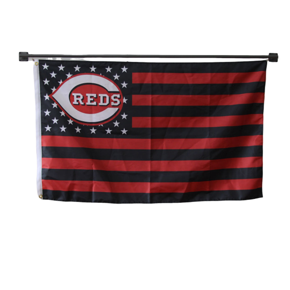 Cincinnati Reds flag Polyester Digital Printing 3x5ft Outdoor Banner with Brass Grommets