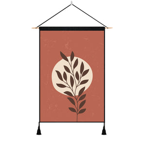 2 Pack Botanical Wall Art Tapestries Vertical,Aesthetic Tapestry Art Short Tapestries for Room (13.8 X 19.7 Inch)