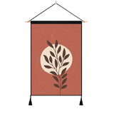 2 Pack Botanical Wall Art Tapestries Vertical,Aesthetic Tapestry Art Short Tapestries for Room (13.8 X 19.7 Inch)
