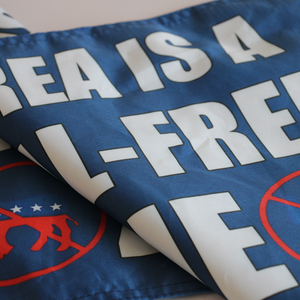 This Area IS A Liberal-Free Zone  flag Polyester Digital Printing 3x5ft Outdoor Banner with Brass Grommets