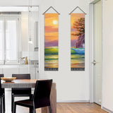 2 Pack Abstract Sunset Modern Wall Art Tapestries Vertical,Aesthetic Tapestry Art Long Tapestries for Room (12.8 X 51.2 Inch)