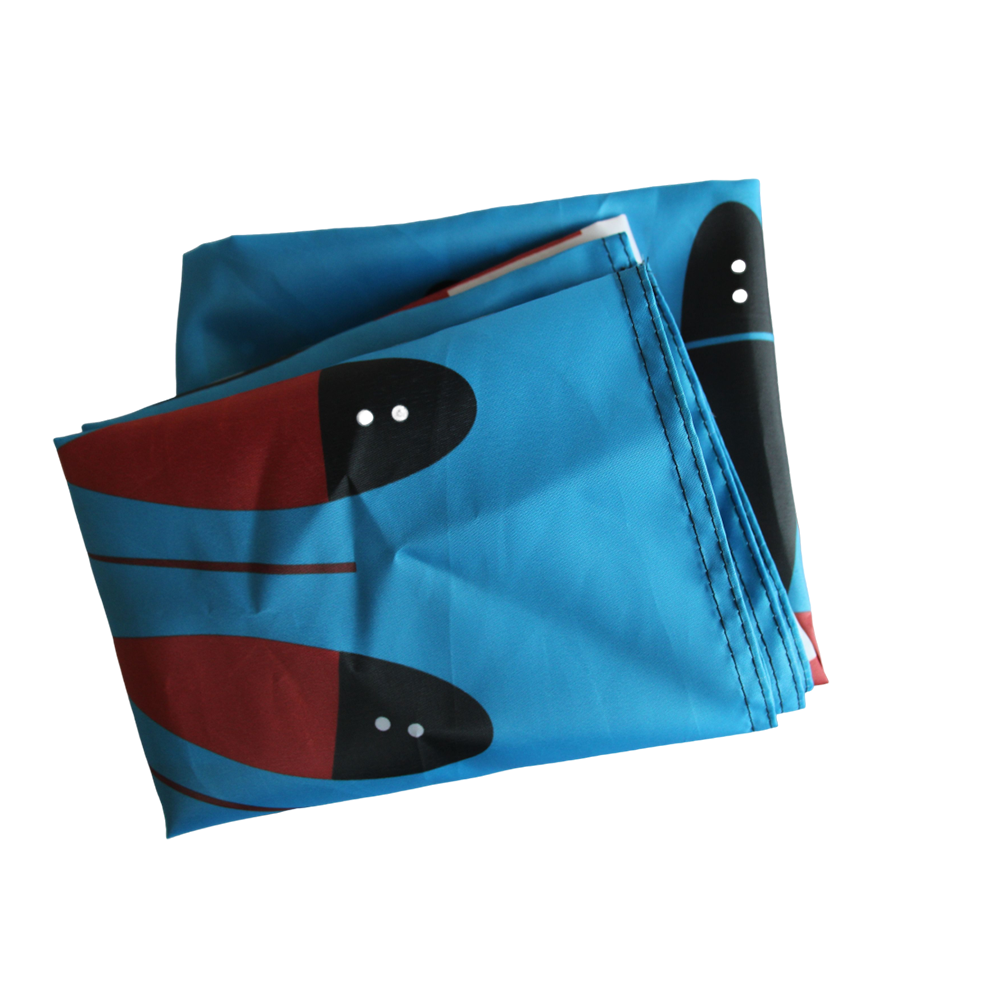 PHX Blue flag Polyester Digital Printing 3x5ft Outdoor Banner with Brass Grommets