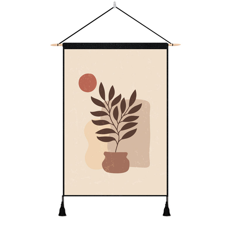 2 Pack Botanical Wall Art Tapestries Vertical,Aesthetic Tapestry Art Short Tapestries for Room (13.8 X 19.7 Inch)