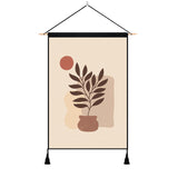 2 Pack Botanical Wall Art Tapestries Vertical,Aesthetic Tapestry Art Short Tapestries for Room (13.8 X 19.7 Inch)