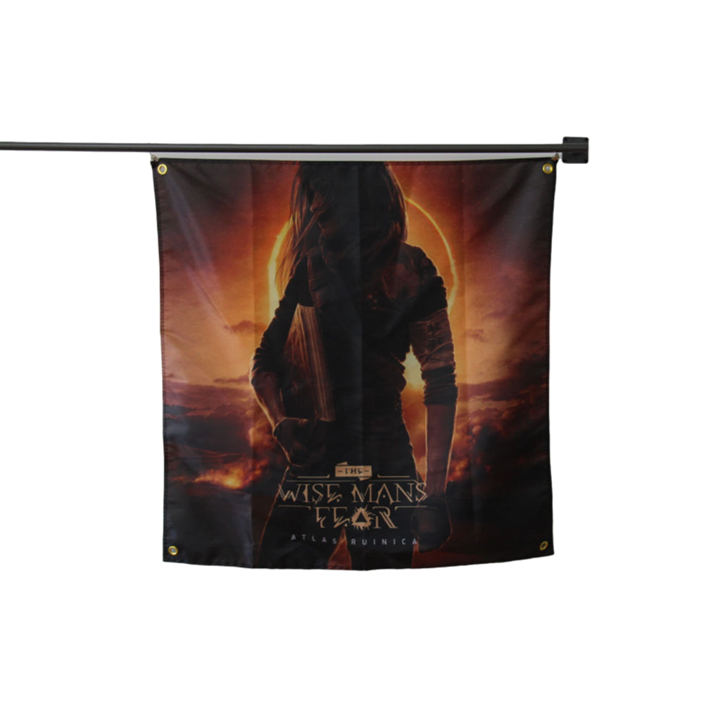 WISE MANS FEAR flag 100% Polyester Digital Printing  Outdoor Banner