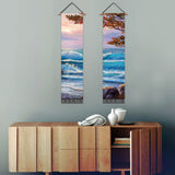 2 Pack Abstract The Waves Modern Wall Art Tapestries Vertical,Aesthetic Tapestry Art Long Tapestries for Room (12.8 X 51.2 Inch)