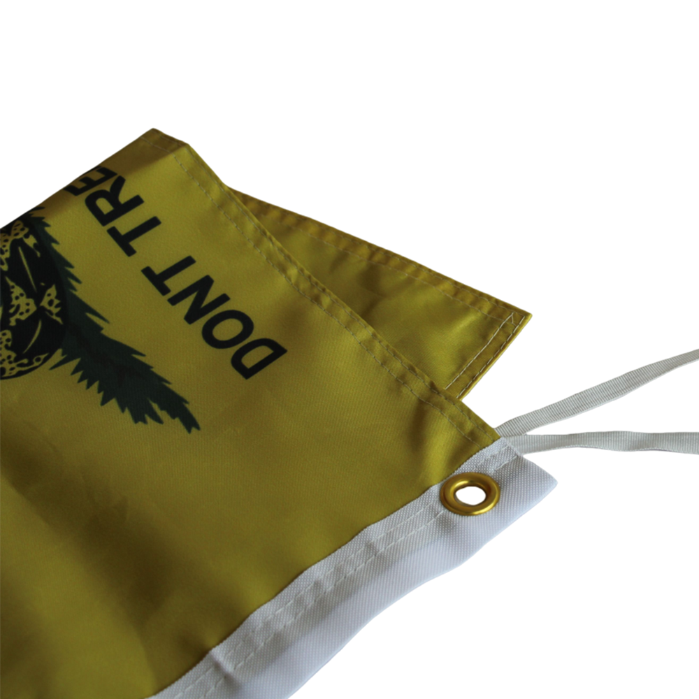 Dont Tread On Me flag Polyester Digital Printing 3x5ft Outdoor Banner with Brass Grommets
