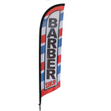 Sinonarui Pizza Advertising Custom Feather Razor Flags Blade Angled Flag for Display