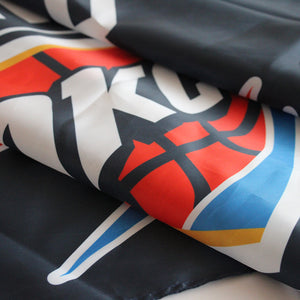 Thunder OKC flag Polyester Digital Printing 3x5ft Outdoor Banner with Brass Grommets