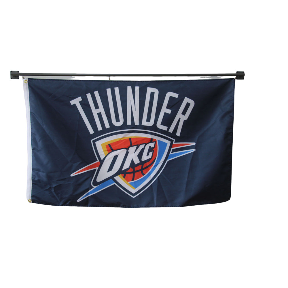 Thunder OKC flag Polyester Digital Printing 3x5ft Outdoor Banner with Brass Grommets