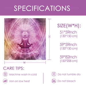 Spiritual Wall Tapestry for Bedroom Yoga Chakra Indie Tapestry Aesthetic Tapestries Hanging Art for Women Men Teenage Girl, Pink Tapestry