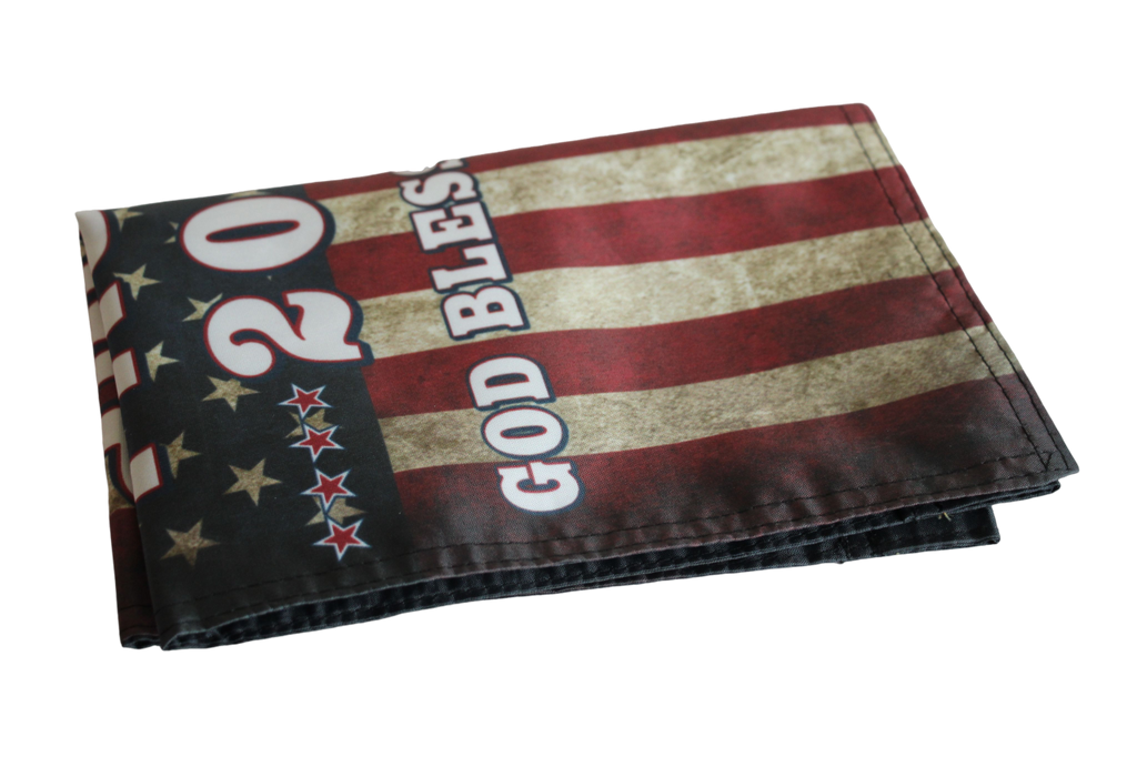 trump 2024 God Bless America flag Polyester Digital Printing 3x5ft Outdoor Banner with Brass Grommets