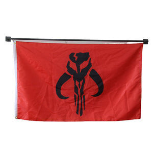 Mandalorian flag Polyester Digital Printing 3x5ft Outdoor Banner with Brass Grommets