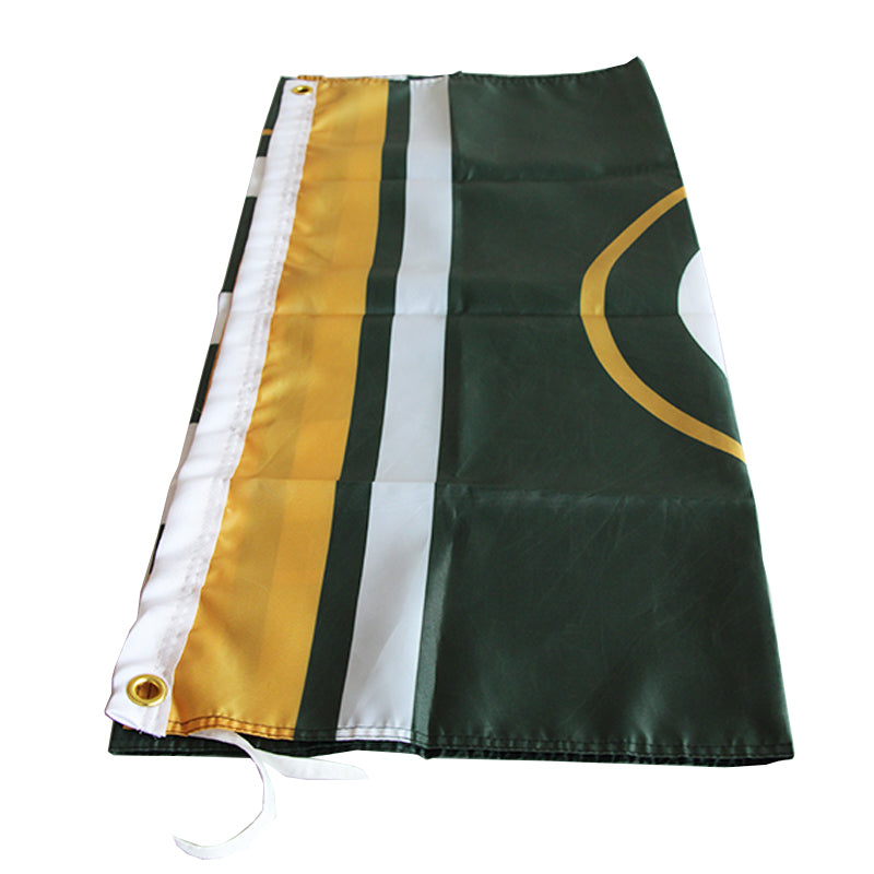 Green Bay Packers Flag 100% Polyester Digital Printing 3x5ft NFL Flag Outdoor Banner with Brass Grommets