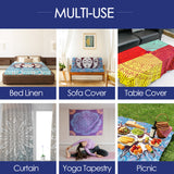 Spiritual Wall Tapestry for Bedroom Yoga Chakra Indie Tapestry Aesthetic Tapestries Hanging Art for Women Men Teenage Girl, Blue Tapestry
