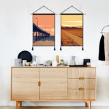 2 Pack VIRGINIA And TENNESSEE Modern Wall Art Tapestries Vertical,Aesthetic Tapestry Art Short Tapestries for Room (13.8 X 19.7 Inch)