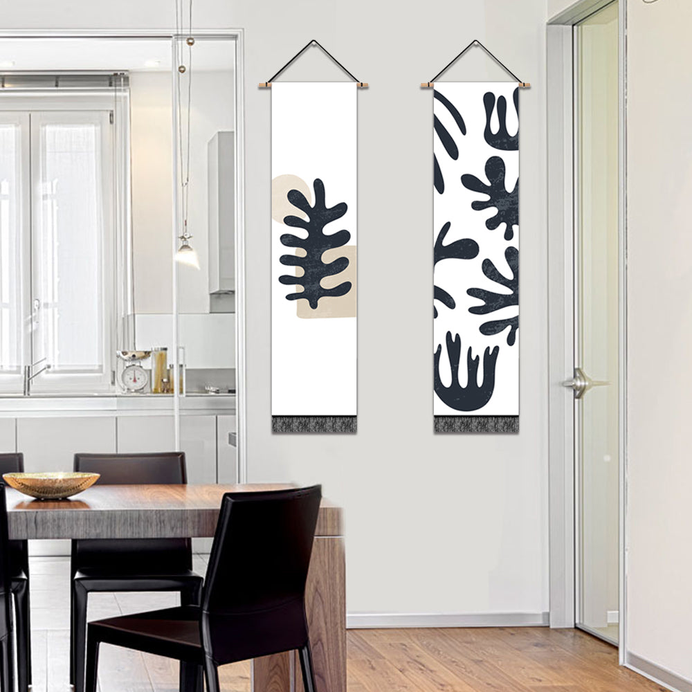2 Pack Abstract Simplicity Modern Wall Art Tapestries Vertical,Aesthetic Tapestry Art Long Tapestries for Room (12.8 X 51.2 Inch)