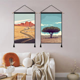 2 Pack NEVADA And SOCOTRA ISLAND Modern Wall Art Tapestries Vertical,Aesthetic Tapestry Art Short Tapestries for Room (13.8 X 19.7 Inch)