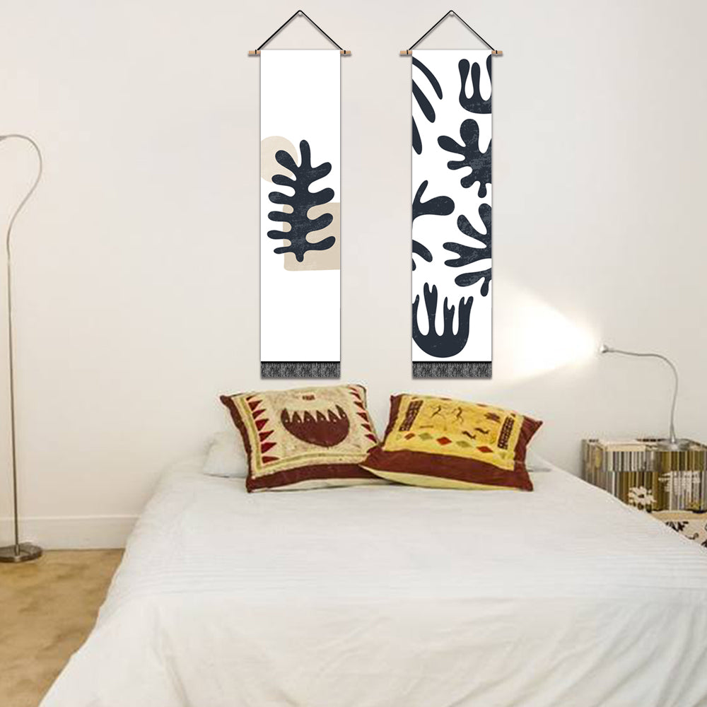 2 Pack Abstract Simplicity Modern Wall Art Tapestries Vertical,Aesthetic Tapestry Art Long Tapestries for Room (12.8 X 51.2 Inch)