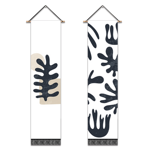 2 Pack Abstract Simplicity Modern Wall Art Tapestries Vertical,Aesthetic Tapestry Art Long Tapestries for Room (12.8 X 51.2 Inch)
