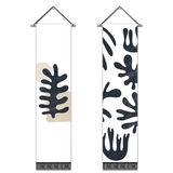 2 Pack Abstract Simplicity Modern Wall Art Tapestries Vertical,Aesthetic Tapestry Art Long Tapestries for Room (12.8 X 51.2 Inch)