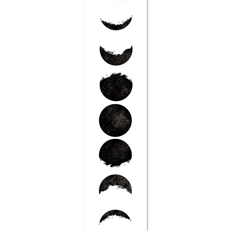 2 Pack Moon Black And White Modern Wall Art Tapestries Vertical,Aesthetic Tapestry Art Long Tapestries for Room (12.8 X 51.2 Inch)