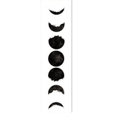 2 Pack Moon Black And White Modern Wall Art Tapestries Vertical,Aesthetic Tapestry Art Long Tapestries for Room (12.8 X 51.2 Inch)