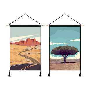 2 Pack NEVADA And SOCOTRA ISLAND Modern Wall Art Tapestries Vertical,Aesthetic Tapestry Art Short Tapestries for Room (13.8 X 19.7 Inch)