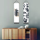 2 Pack Abstract Simplicity Modern Wall Art Tapestries Vertical,Aesthetic Tapestry Art Long Tapestries for Room (12.8 X 51.2 Inch)