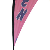 Knitted Polyester Beach Teardrop Flag Promotional Advertising OPEN Swooper Banner
