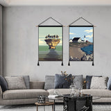 2 Pack MICHIGAN And MAINE Modern Wall Art Tapestries Vertical,Aesthetic Tapestry Art Short Tapestries for Room (13.8 X 19.7 Inch)