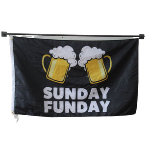 Sunday Funday flag Polyester Digital Printing 3x5ft Outdoor Banner with Brass Grommets