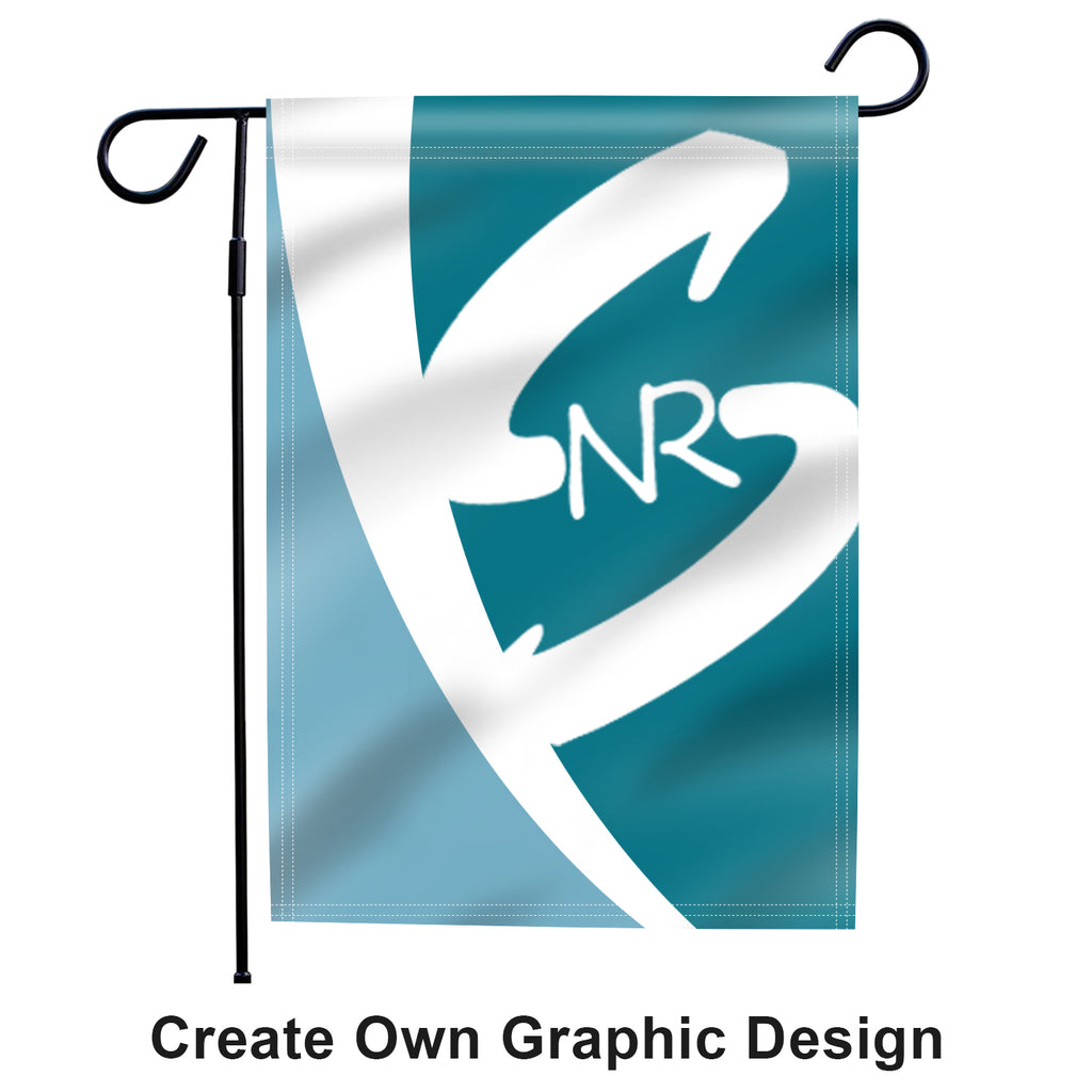 Celebrate Garden Flag - 12x18 inches, 110D Knitted Polyester, Reflective Heron Design, Double Sided